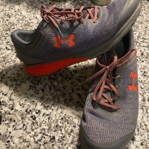 Under Armour Gray/Pink Tennis Shoes